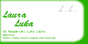 laura luka business card